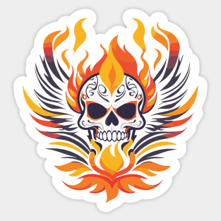 Flaming Skull of Death (or something like that) Sticker